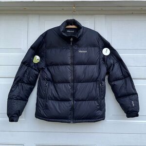 Marmot 700 Fill Down Puffer Jacket Mens L Navy Lightweight Full Zip